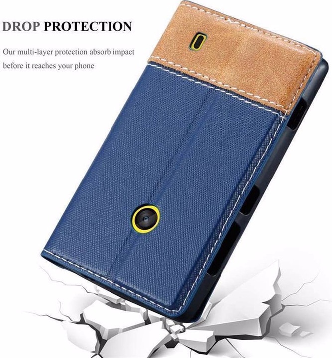 Actual product image Cadorabo Book X Wallet Cover (Nokia Lumia 520)