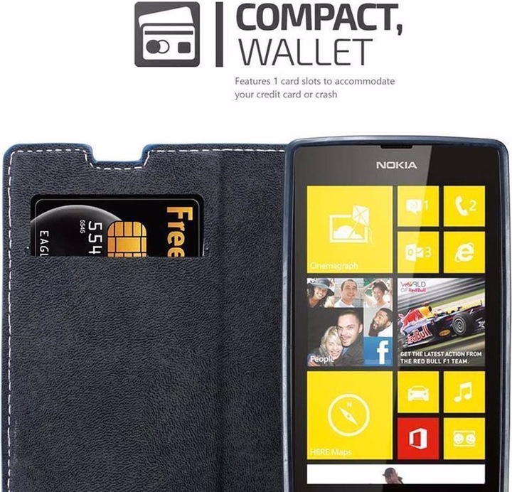 Actual product image Cadorabo Book X Wallet Cover (Nokia Lumia 520)