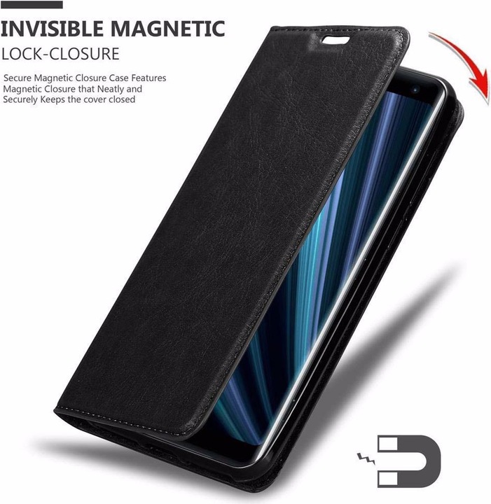 Actual product image Cadorabo Book Invisible Magnet Cover (Sony Xperia XZ3)