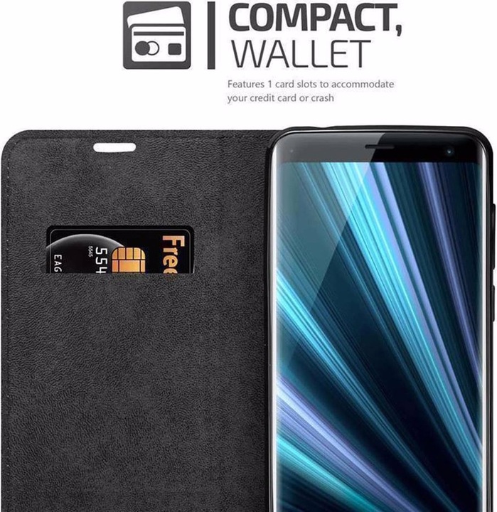 Actual product image Cadorabo Book Invisible Magnet Cover (Sony Xperia XZ3)