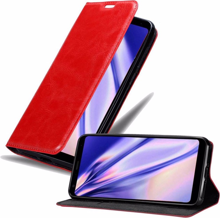 Actual product image Cadorabo Book Invisible Magnet Cover (LG Q Stylus)