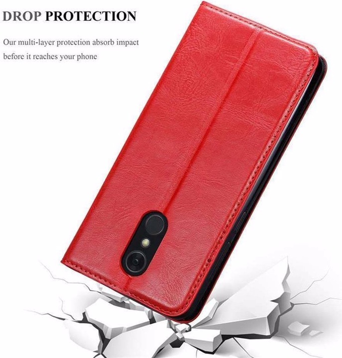 Actual product image Cadorabo Book Invisible Magnet Cover (LG Q Stylus)