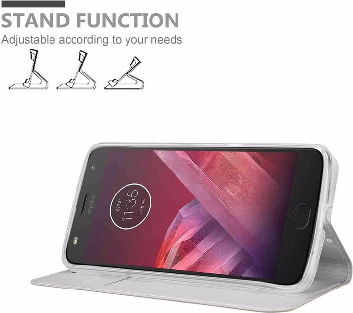 Actual product image Cadorabo Book Classy Style Cover (Motorola Moto Z2)