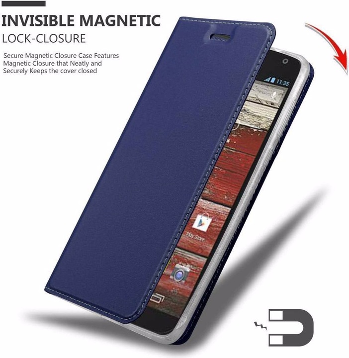 Actual product image Cadorabo Book Classy Style Cover (Motorola Moto G2 (2nd Gen))