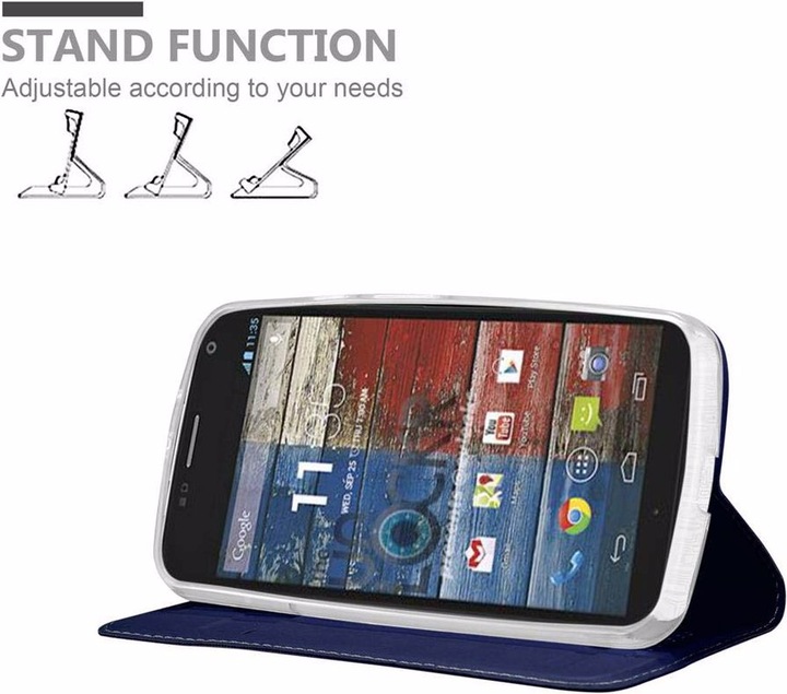 Actual product image Cadorabo Book Classy Style Cover (Motorola Moto G2 (2nd Gen))