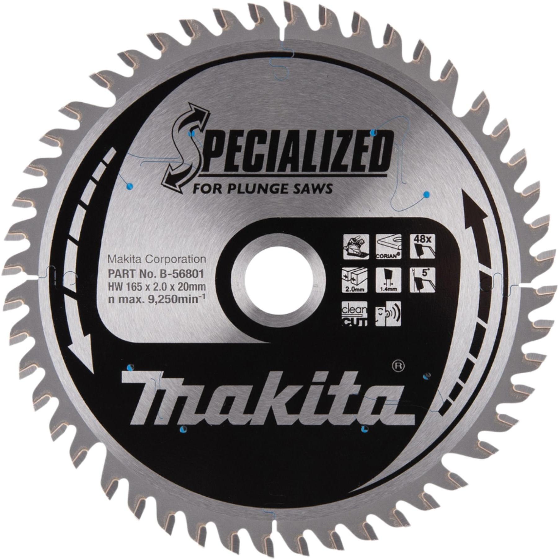 Makita, Sägeblatt, SPECIALIZED Sägeb.165x20x48Z