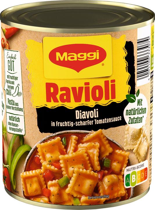 Actual product image Maggi Ravioli Diavoli ready meal 800.0 g (800 g)