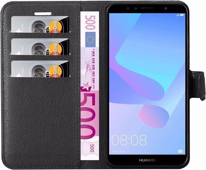 Actual product image Cadorabo Book with stand function cover (Huawei Y6 Prime (2018))