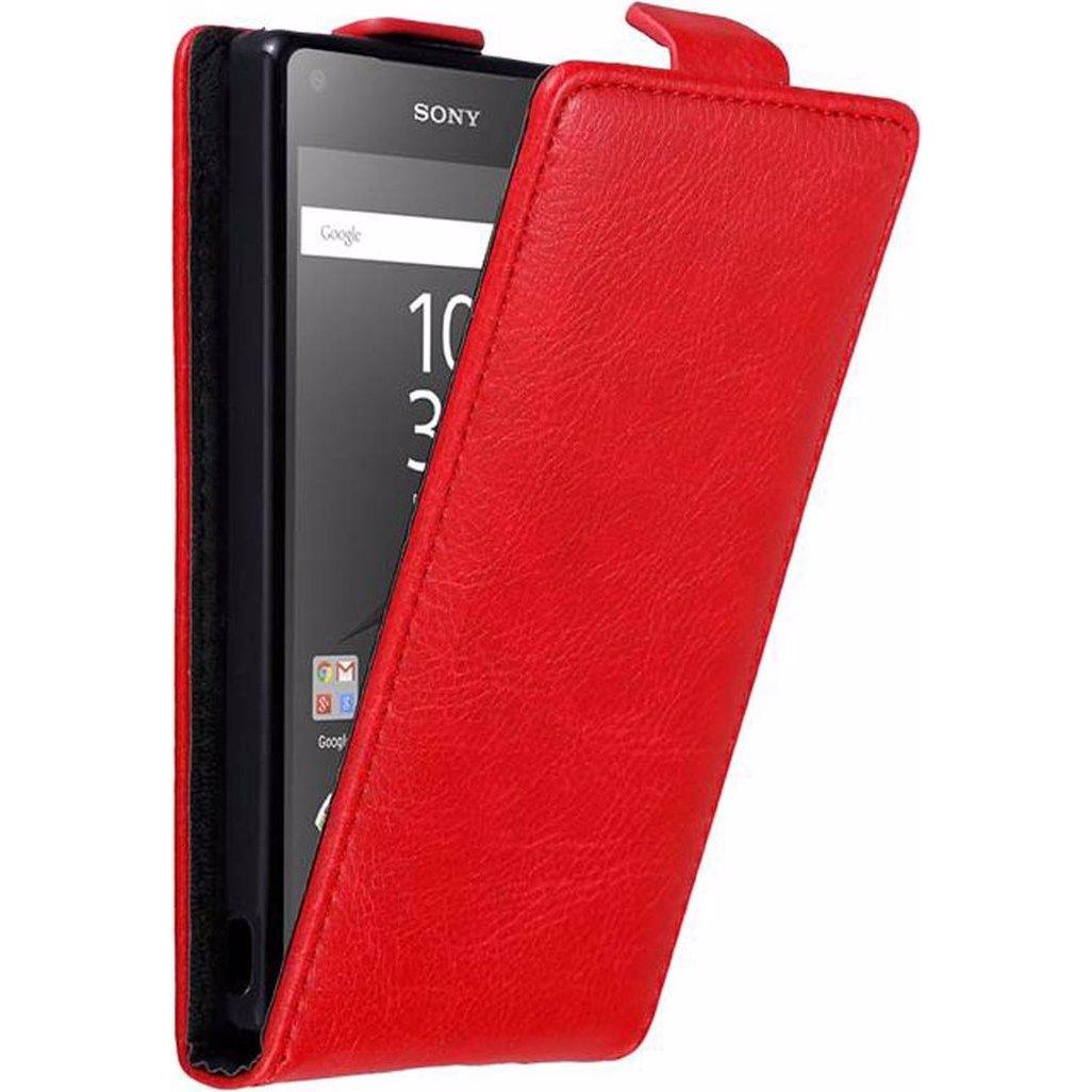 Thumbnail - Cadorabo Flip wie Invisible Cover (Sony Xperia Z5 Compact), Smartphone Hülle, Rot