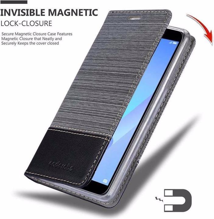 Actual product image Cadorabo Book Jeans Optics Cover (Huawei Y6 Prime (2019))