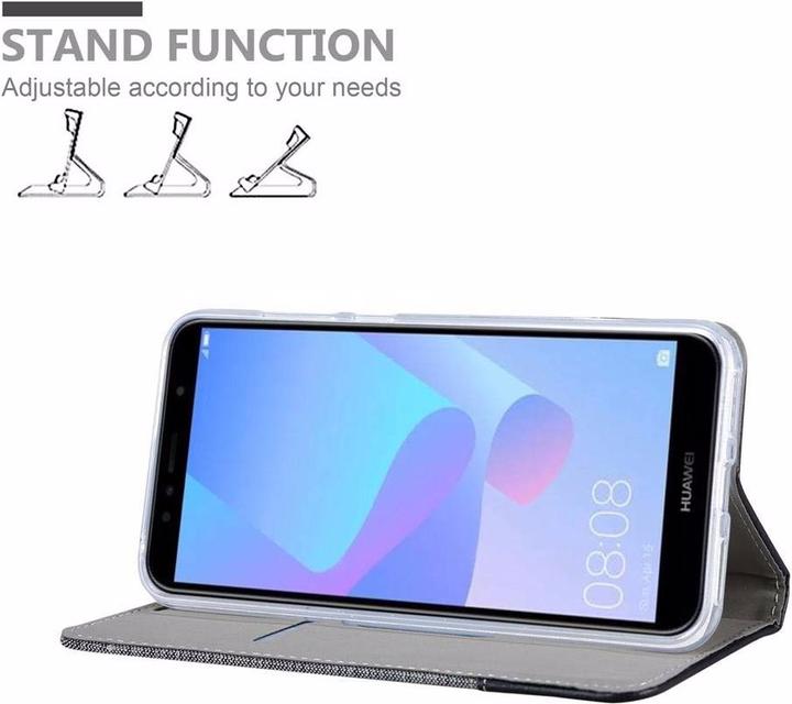Actual product image Cadorabo Book Jeans Optics Cover (Huawei Y6 Prime (2019))