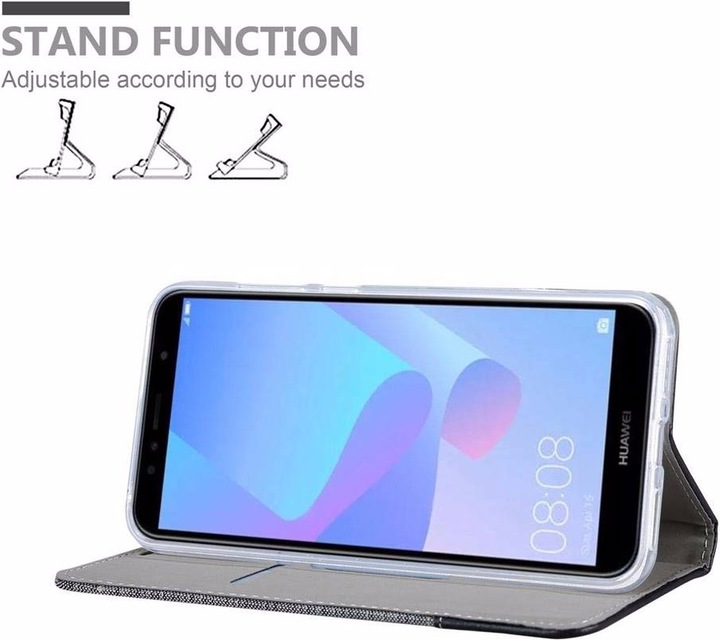 Produktbild Cadorabo Book Jeans Optik Cover (Huawei Y6 Prime (2019))