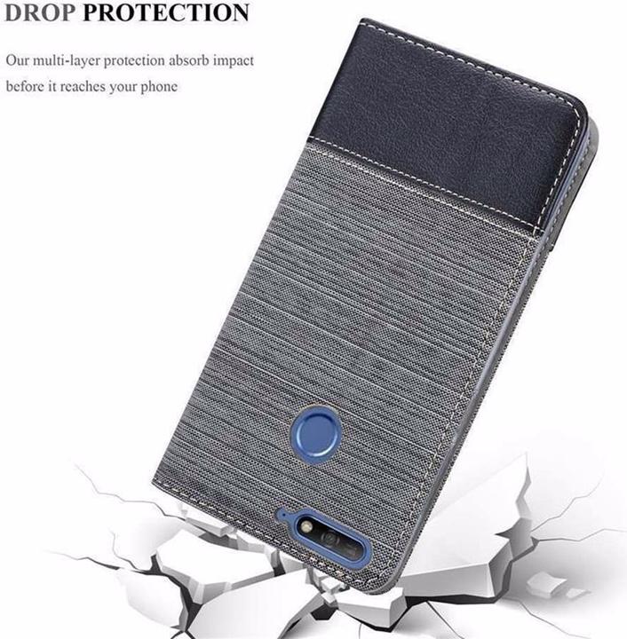 Actual product image Cadorabo Book Jeans Optics Cover (Huawei Y6 Prime (2019))
