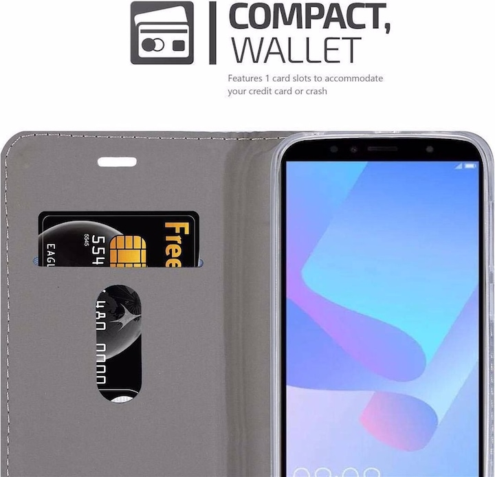 Produktbild Cadorabo Book Jeans Optik Cover (Huawei Y6 Prime (2019))