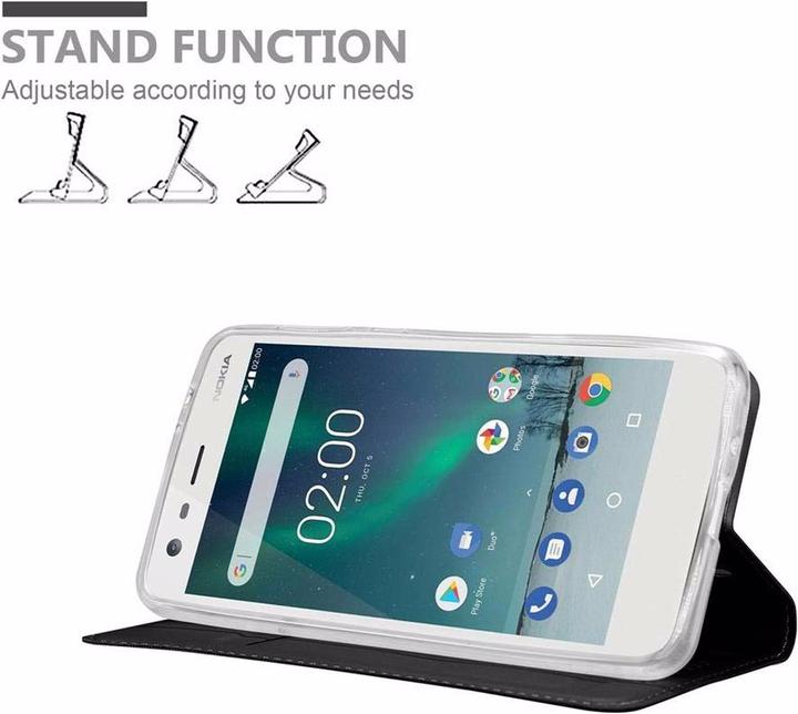 Actual product image Cadorabo Book Classy Style Cover (Nokia 2)
