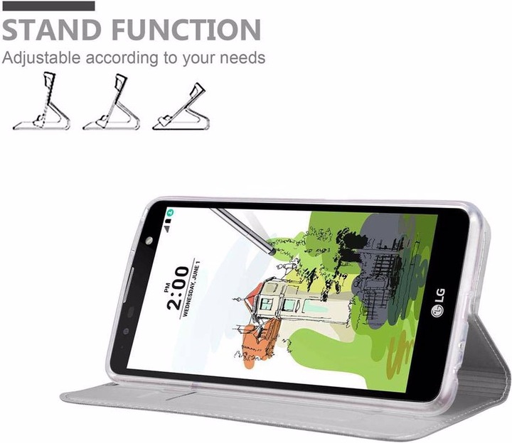 Actual product image Cadorabo Book Classy Style Cover (LG Stylus 2)
