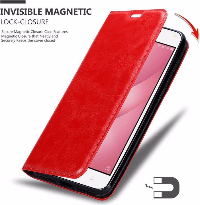 Actual product image Cadorabo Book Invisible Magnet Cover (Asus Zenfone 4 Max)