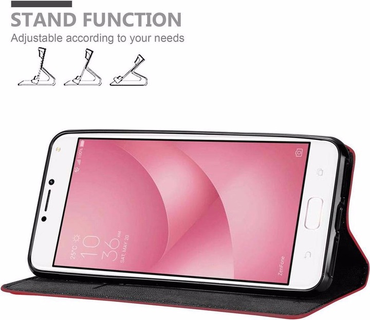 Actual product image Cadorabo Book Invisible Magnet Cover (Asus Zenfone 4 Max)