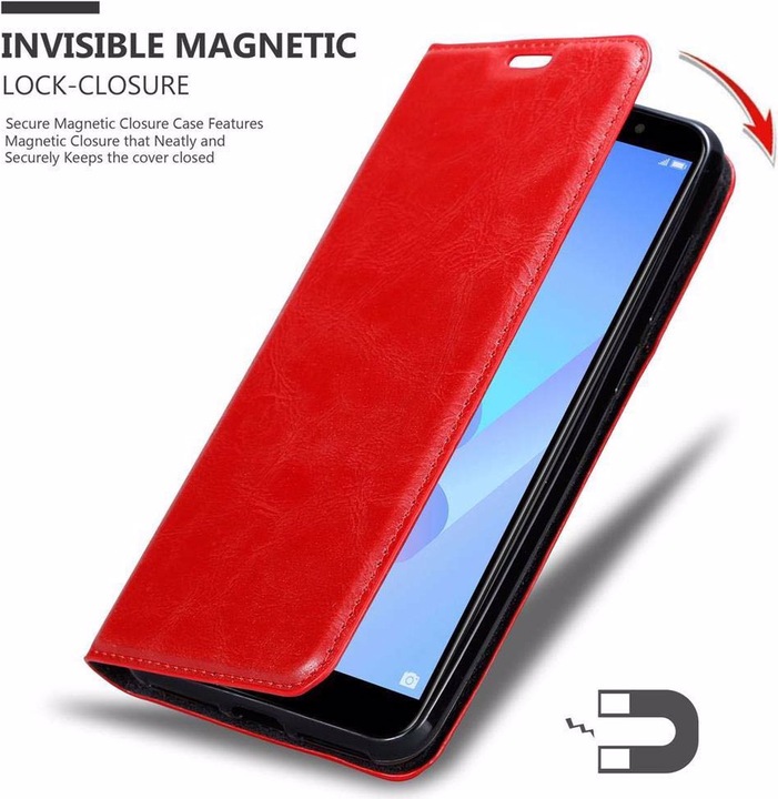 Produktbild Cadorabo Book Invisible Magnet Cover (Huawei Y6 Prime (2019))