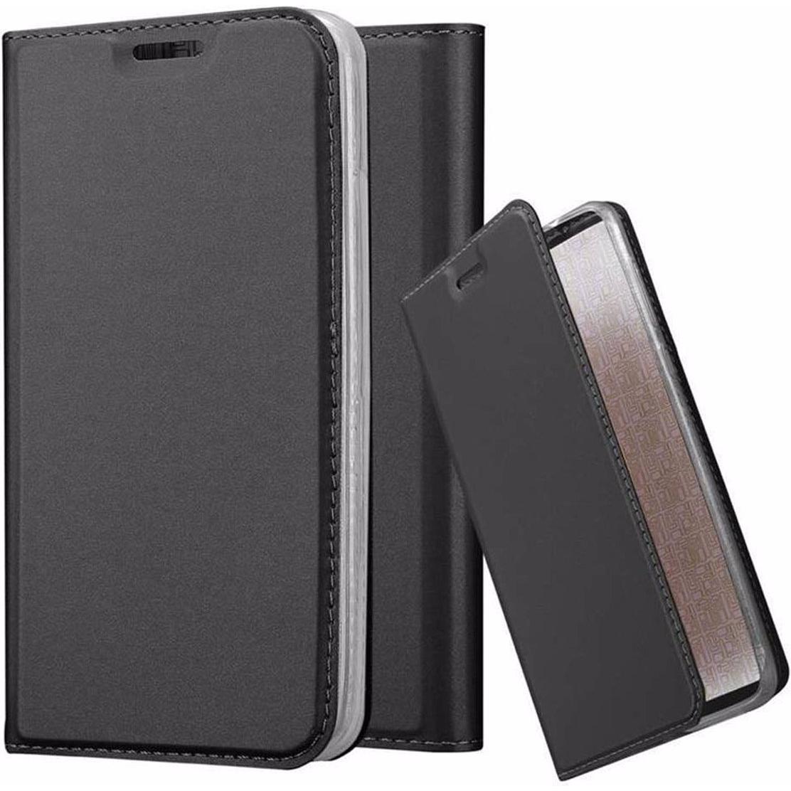 Cadorabo Book Classy Style Cover (LG G2 Mini), Smartphone Hülle, Schwarz