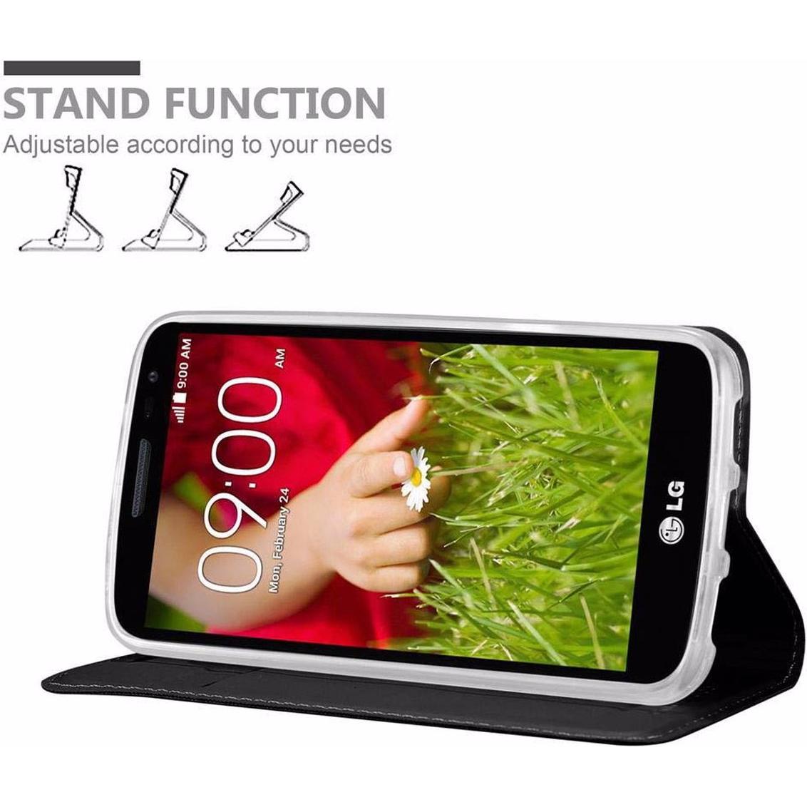 Thumbnail - Cadorabo Book Classy Style Cover (LG G2 Mini), Smartphone Hülle, Schwarz
