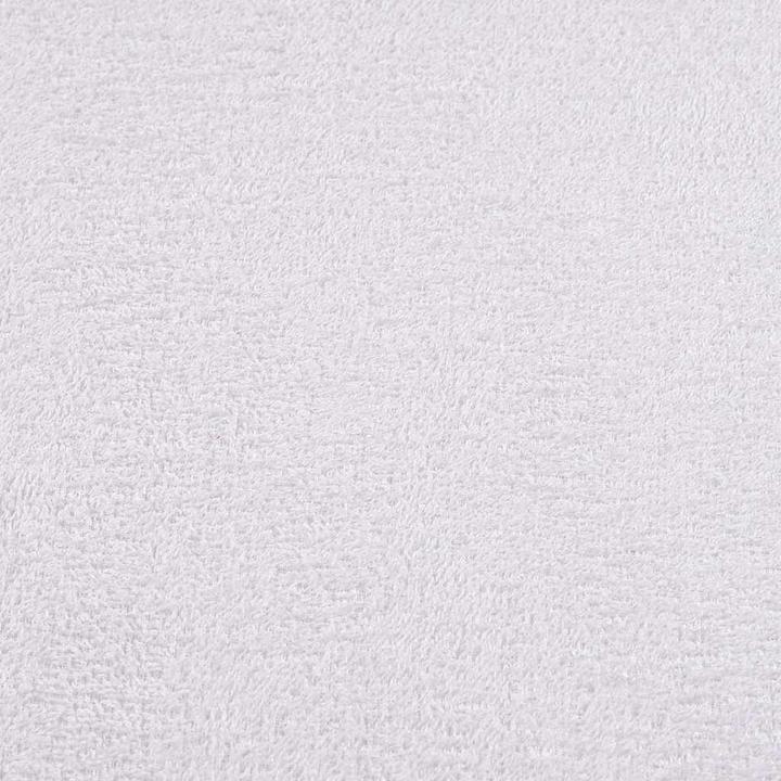 Image du produit vidaXL Serviettes 2 pcs. Blanc 100x200 cm 360 g/m² 100% coton Serviette de plage (100 x 200 cm)