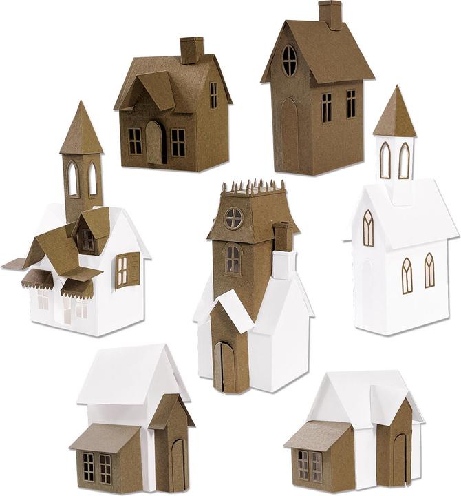 Actual product image Sizzix Thinlits punching stencil set "Village Collection by Tim Holtz"