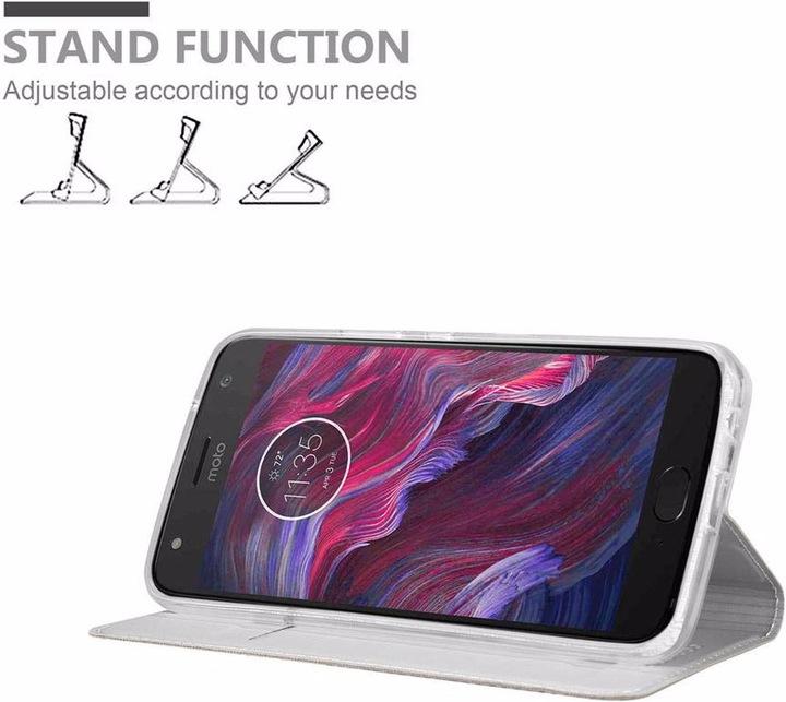 Actual product image Cadorabo Book Classy Style Cover (Motorola Moto X4)