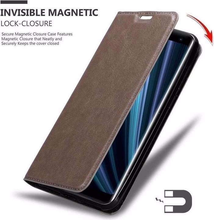 Actual product image Cadorabo Book Invisible Magnet Cover (Sony Xperia XZ3)