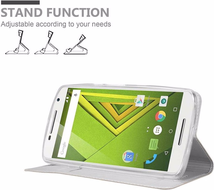 Actual product image Cadorabo Book Classy Style Cover (Motorola Moto X Play)