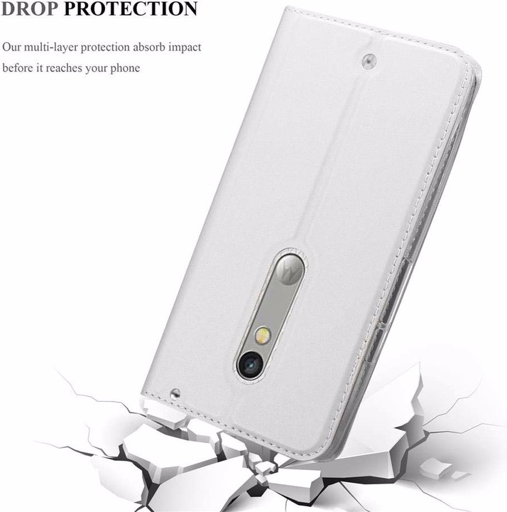 Actual product image Cadorabo Book Classy Style Cover (Motorola Moto X Play)