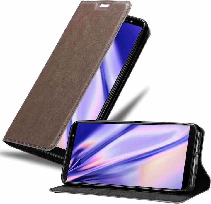 Actual product image Cadorabo Book Invisible Magnet Cover (Samsung Galaxy J8 (2018))