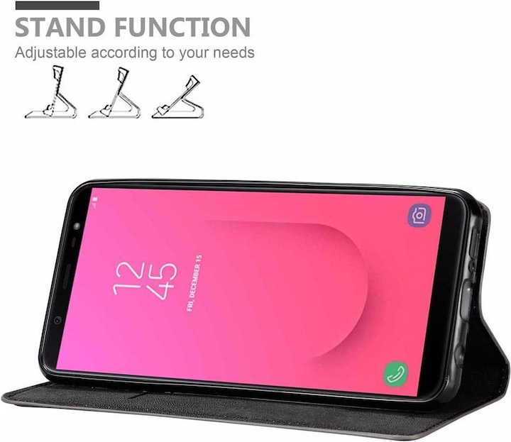 Actual product image Cadorabo Book Invisible Magnet Cover (Samsung Galaxy J8 (2018))