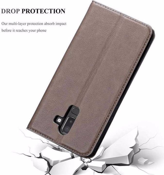 Actual product image Cadorabo Book Invisible Magnet Cover (Samsung Galaxy J8 (2018))