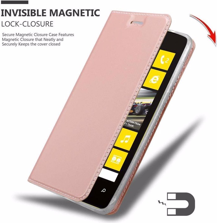 Produktbild Cadorabo Book Classy Style Cover (Nokia Lumia 520)