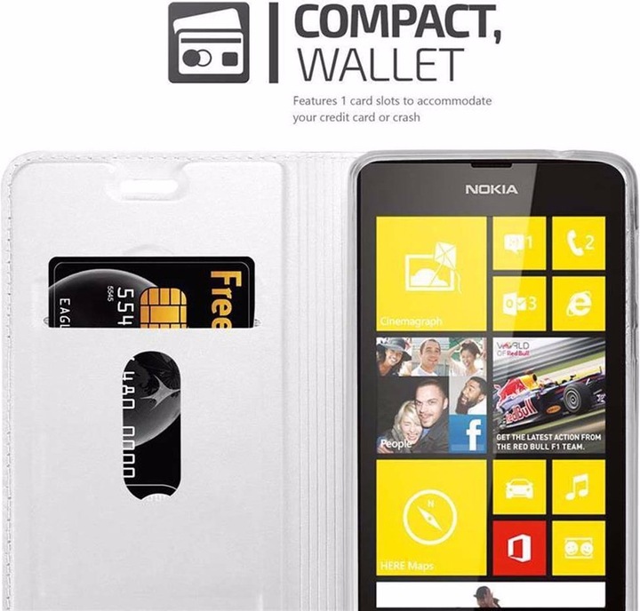 Actual product image Cadorabo Book Classy Style Cover (Nokia Lumia 520)