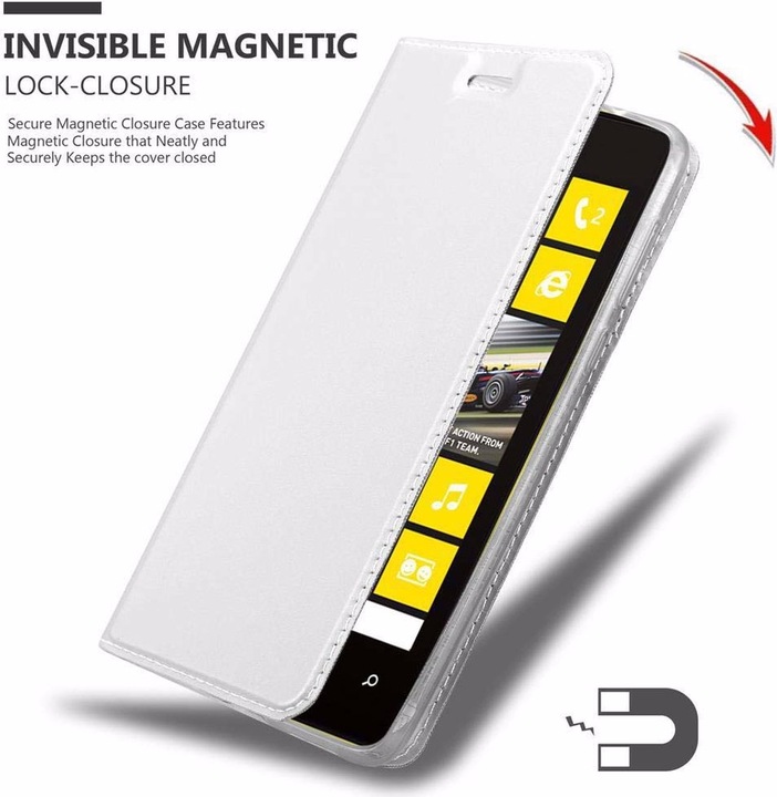 Actual product image Cadorabo Book Classy Style Cover (Nokia Lumia 520)