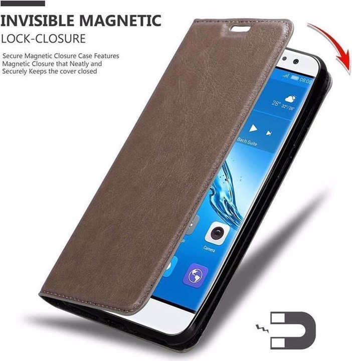 Actual product image Cadorabo Book Invisible Magnet Cover (Huawei Nova Plus)