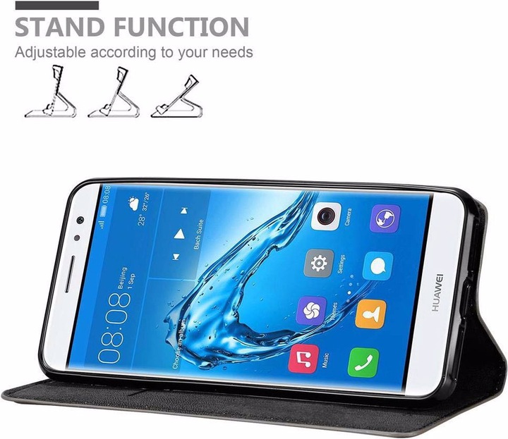 Actual product image Cadorabo Book Invisible Magnet Cover (Huawei Nova Plus)