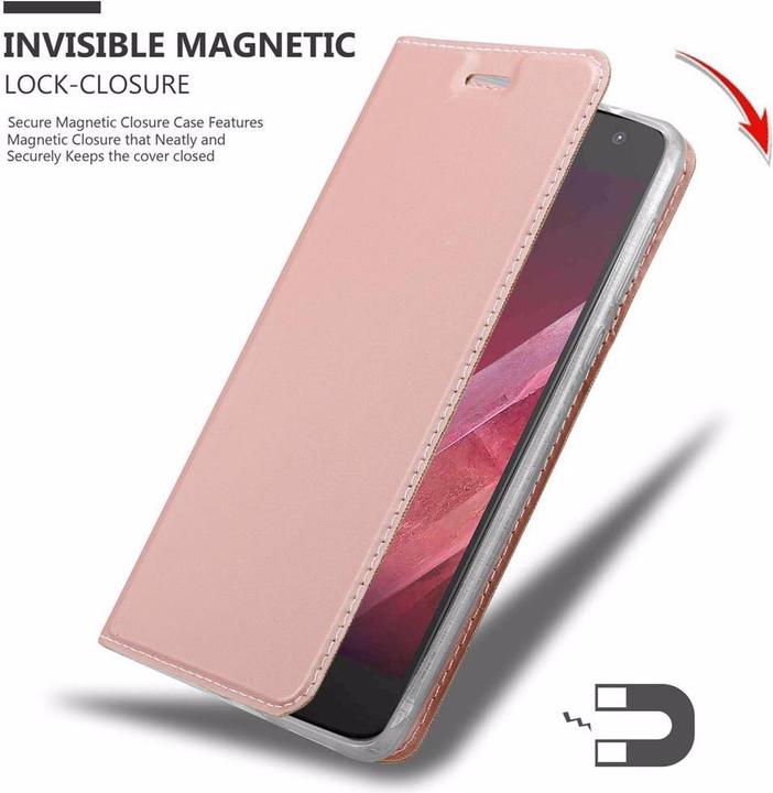 Actual product image Cadorabo Book Classy Style Cover (Motorola Moto Z2 Play)