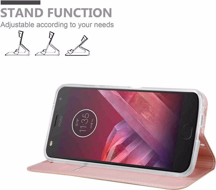 Actual product image Cadorabo Book Classy Style Cover (Motorola Moto Z2 Play)
