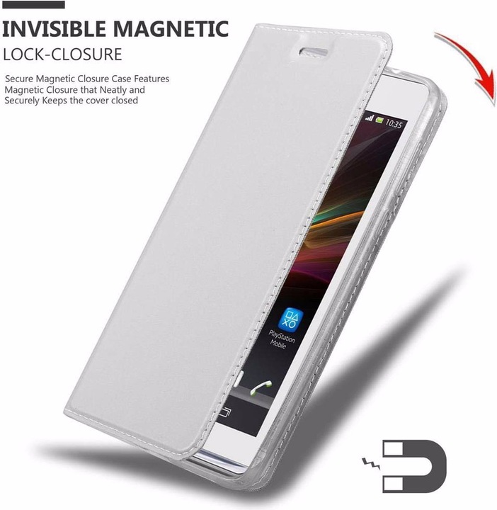 Actual product image Cadorabo Book Classy Style Cover (Sony Xperia SP)