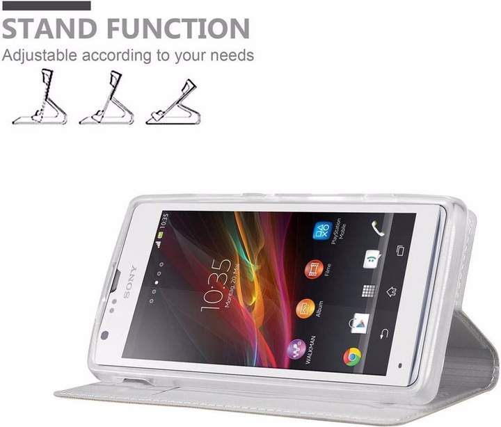 Actual product image Cadorabo Book Classy Style Cover (Sony Xperia SP)