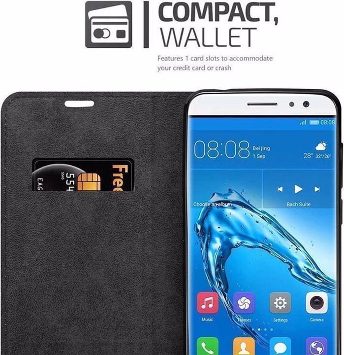 Actual product image Cadorabo Book Invisible Magnet Cover (Huawei Nova Plus)