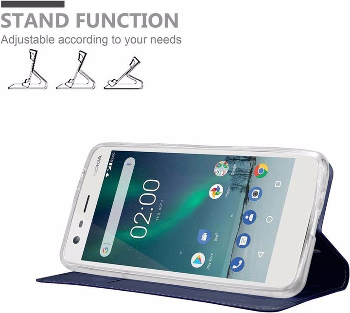 Actual product image Cadorabo Book Classy Style Cover (Nokia 2)
