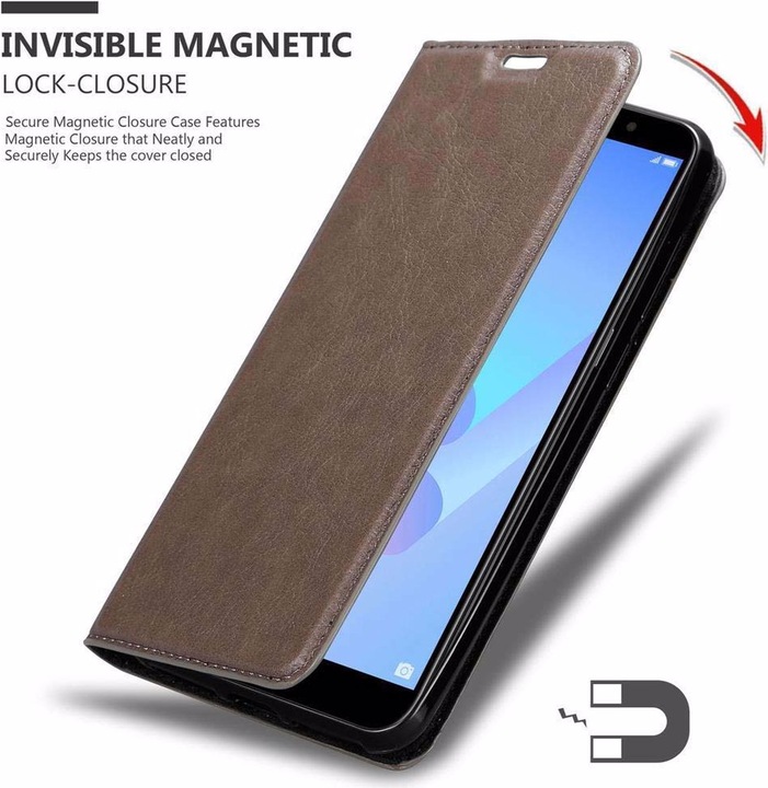 Produktbild Cadorabo Book Invisible Magnet Cover (Huawei Y6 Prime (2019))