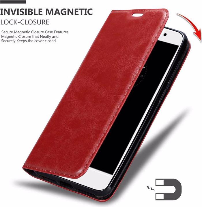 Actual product image Cadorabo Book Invisible Magnet Cover (Huawei Enjoy 7 Plus)
