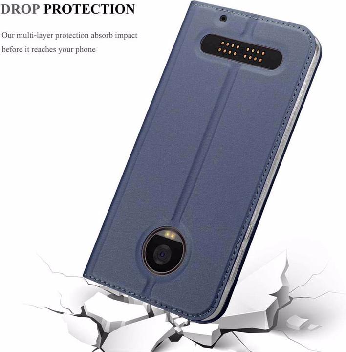 Actual product image Cadorabo Book Classy Style Cover (Motorola Moto Z2)