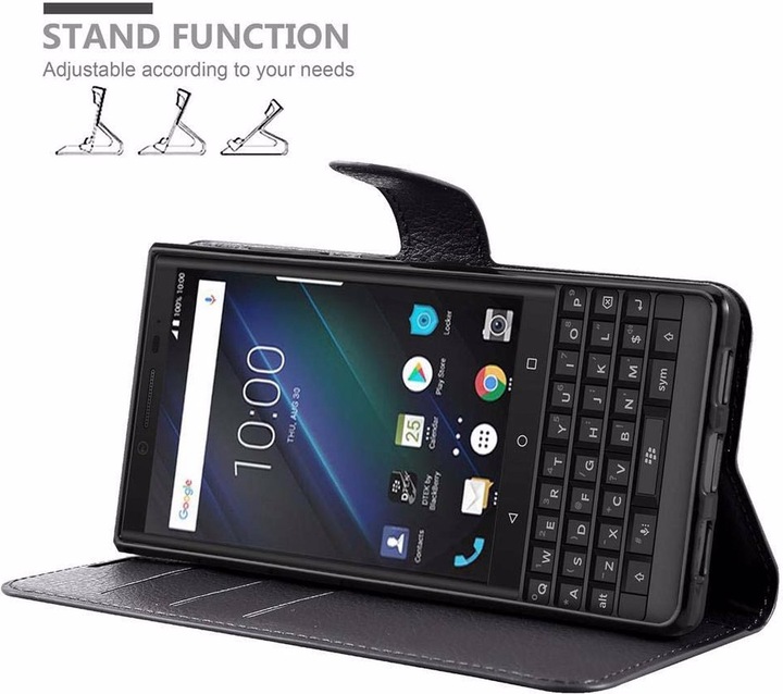 Produktbild Cadorabo Book mit Standfunktion Cover (Blackberry KEY2)