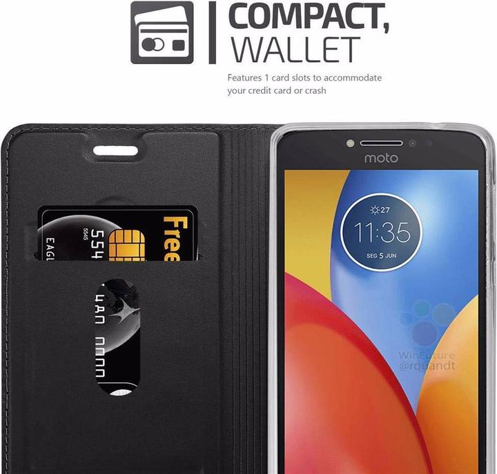 Actual product image Cadorabo Book Classy Style Cover (Motorola Moto E4)